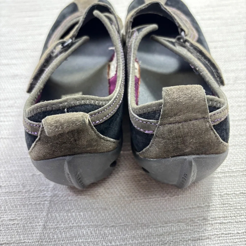 Merrell Circuit Black Suede Mary Jane Flats Womens 7